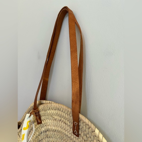 Madewell x Indigo & Lavender NWT Large Lucena Palm Leaf Shopping Bag - Picture 9 of 11